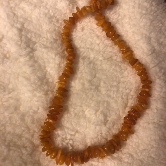 Vintage Baltic amber necklace adult raw amber - Picture 4 of 5